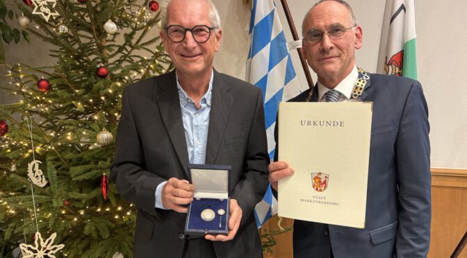 Hohe Auszeichnung für Thomas Kehle: Ehrenmedaille der Stadt Marktoberdorf