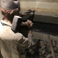 Besuch des Veteranen- und Soldatenvereins Sulzschneid im Bergwerk Peißenberg, Abbau von Kohle
(c) Andreas Filke