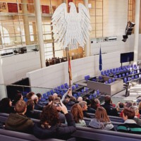 Ausflug Musikkapelle Sulzschneid und Trachtenverein D' Hohenwaldegger nach Berlin zur Grünen Woche mit Besichtigung des Bundestags